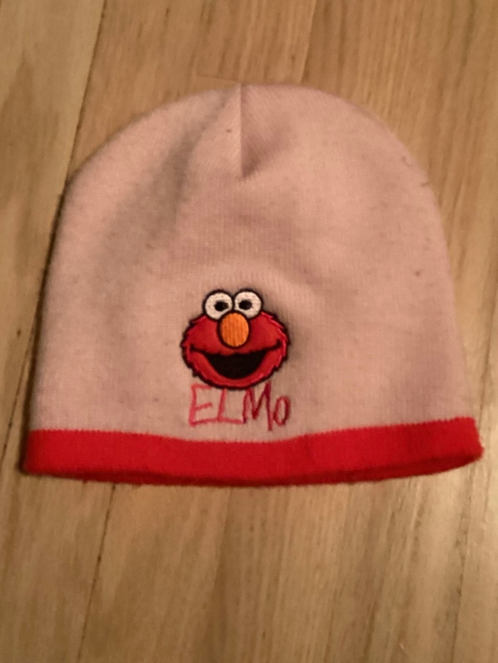 Vintage 2005 Sesame Street Elmo Red Knit Beanie Winter Hat Y2K